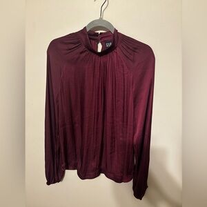 GAP Women's Deep Burgundy Blouse